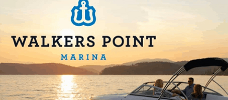 Bowrider boat near Walkers Point Marina on  Lake Muskoka 